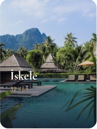 İskele sahil ve resort görünümü